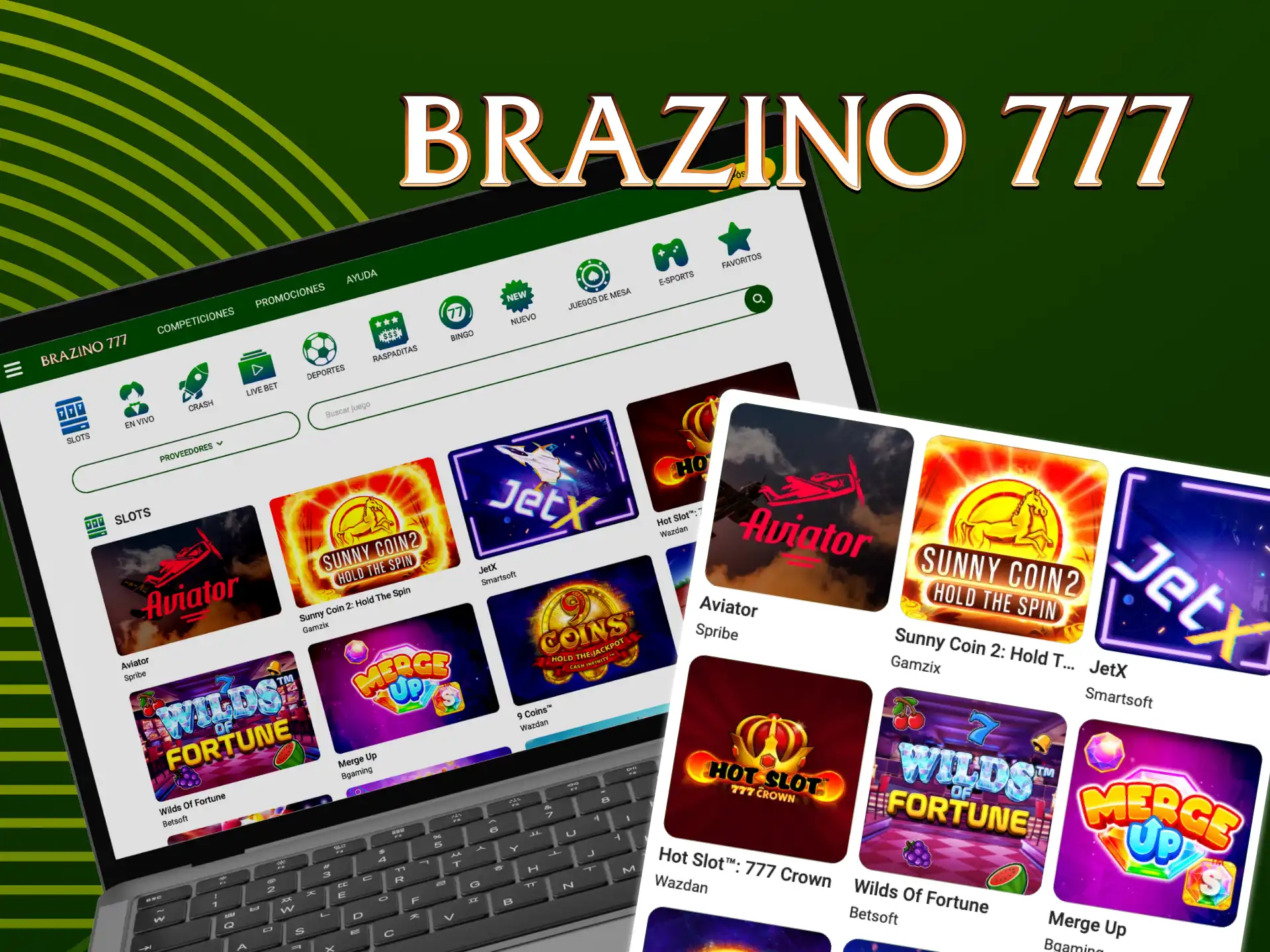 Brazino777 ofrece jugar a las tragaperras más populares.