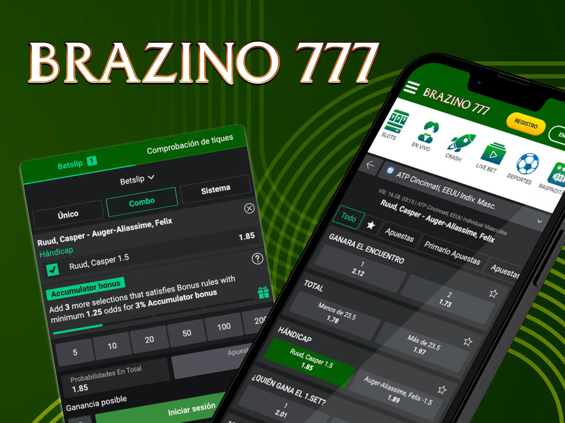 You can bet on sports as well as gamble on the Brazino777 platform.