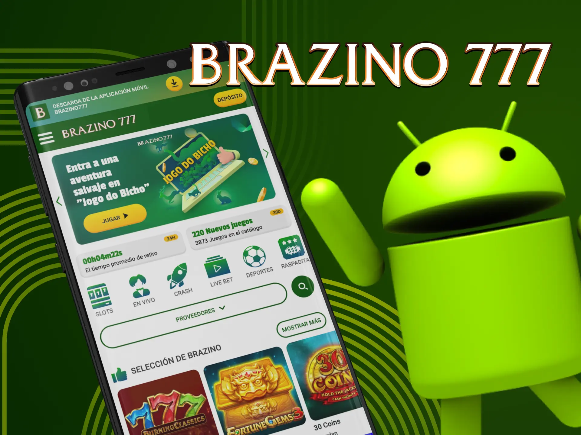 Brazino777 tiene una aplicación que puede instalarse fácilmente en tu smartphone.