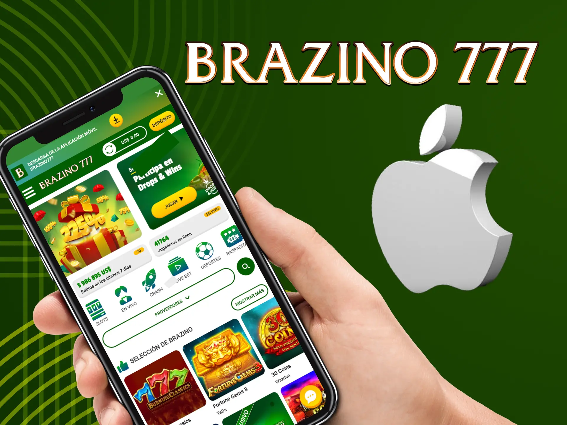 Los aficionados a la tecnología de Apple apreciarán la experiencia de uso de la aplicación Brazino777.