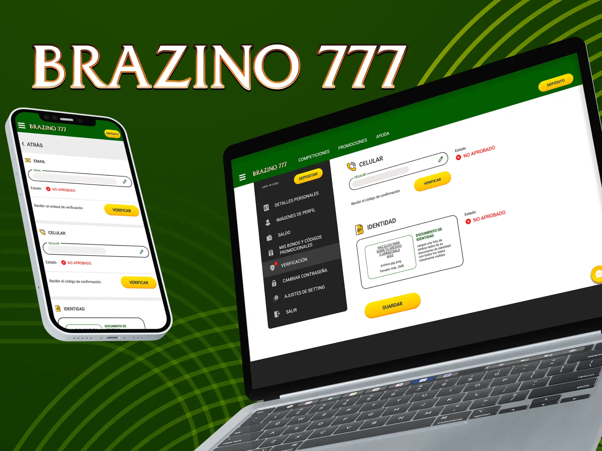 Averigüe qué métodos de verificación de cuenta están disponibles para usted en Brazino777.