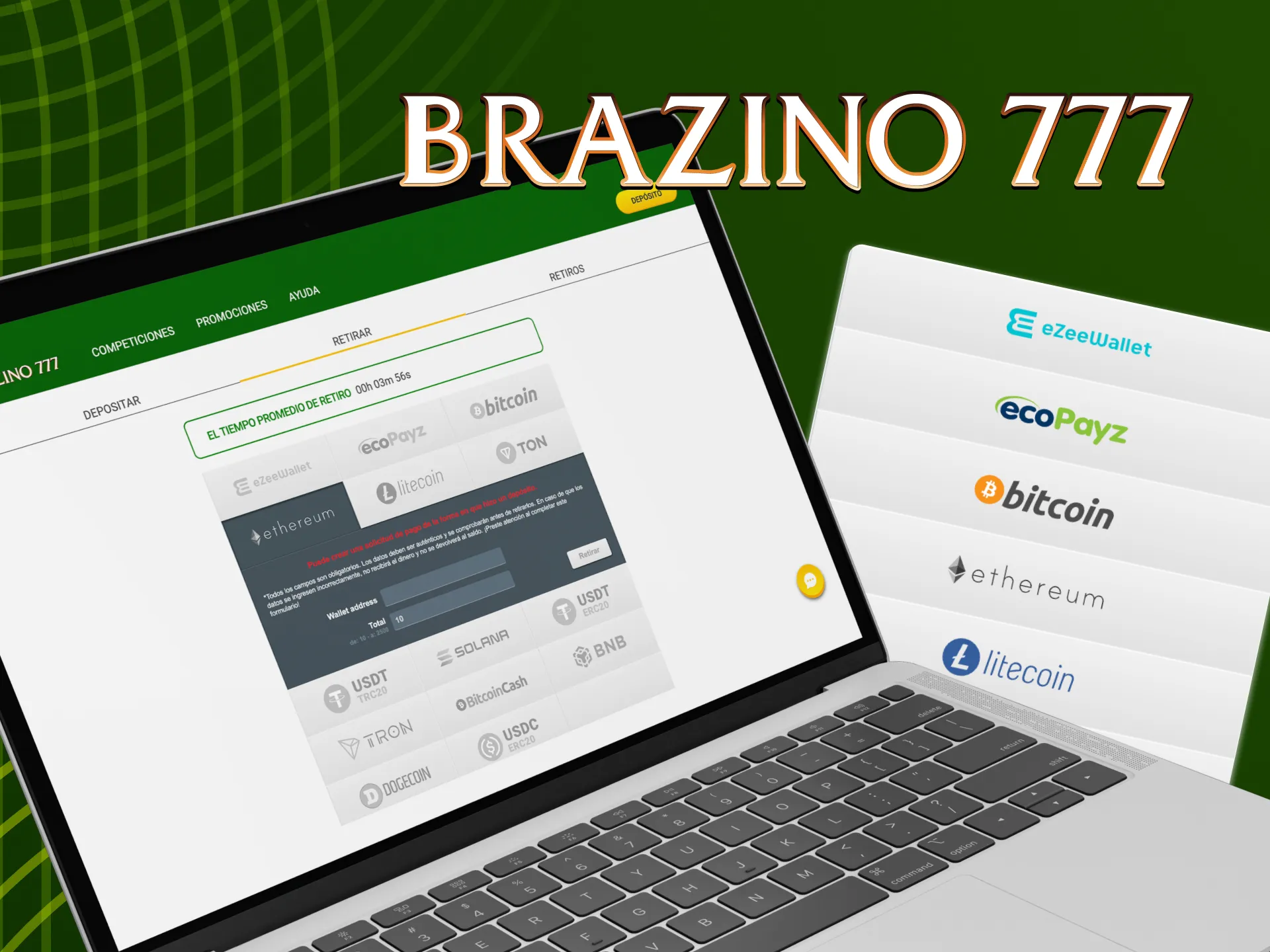 Los jugadores pueden obtener sin problemas sus fondos Brazino777 ganando en los juegos.